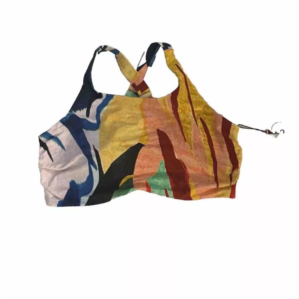 CALIA high neck power sculpt swim top